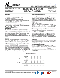 Datasheet GS816118AD-200 производства GSI