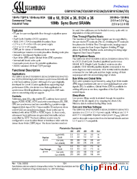 Datasheet GS8161E18AD-200 manufacturer GSI