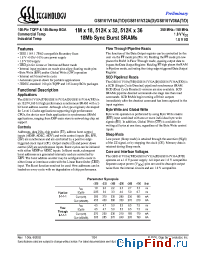 Datasheet GS8161V18AD-350 manufacturer GSI