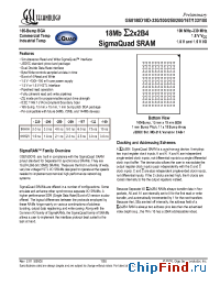 Datasheet GS8180D18D-133 manufacturer GSI