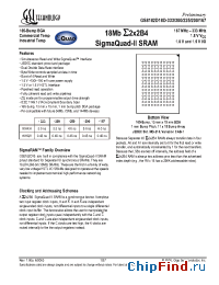 Datasheet GS8182D18 manufacturer GSI