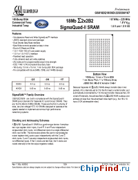 Datasheet GS8182Q18 manufacturer GSI