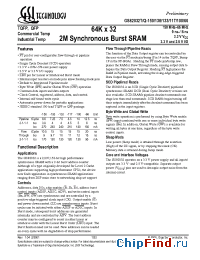 Datasheet GS82032T-133 manufacturer GSI