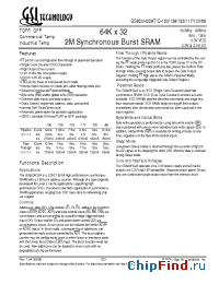 Datasheet GS820H32AT-133I manufacturer GSI