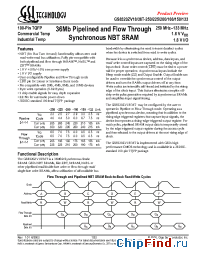 Datasheet GS8320ZV18T-200 manufacturer GSI