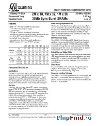 Datasheet GS8321V18E-200 manufacturer GSI