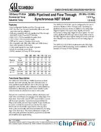 Datasheet GS8321ZV18 manufacturer GSI