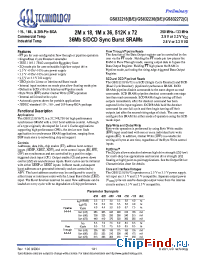 Datasheet GS832236E-200 manufacturer GSI
