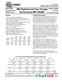 Datasheet GS840Z18AT-150 производства GSI