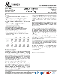 Datasheet GS84118AB-133I manufacturer GSI