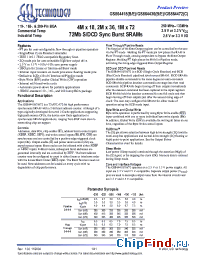 Datasheet GS864418 manufacturer GSI