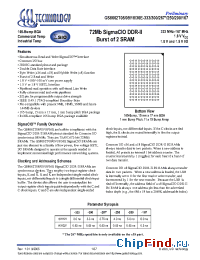 Datasheet GS8662T08 manufacturer GSI