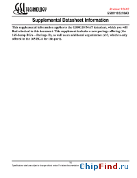 Datasheet GS88118AD-250I производства GSI