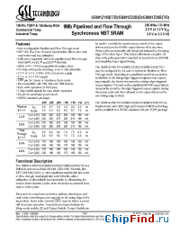 Datasheet GS881Z18BT-225 manufacturer GSI