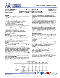Datasheet GS88218BD-333 производства GSI