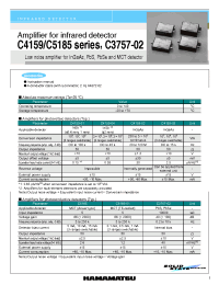 Datasheet C4159-02 manufacturer Hamamatsu