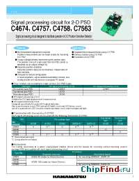 Datasheet C4758 manufacturer Hamamatsu