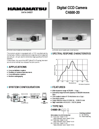 Datasheet C4880-20 manufacturer Hamamatsu