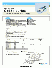 Datasheet C5331-02 manufacturer Hamamatsu