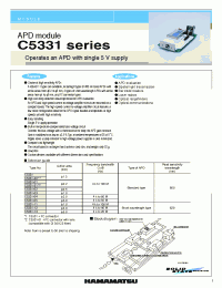 Datasheet C5331 производства Hamamatsu