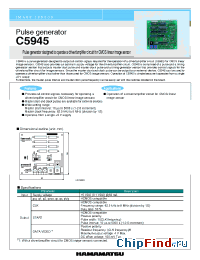 Datasheet C5945 производства Hamamatsu