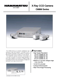 Datasheet C6086-54 производства Hamamatsu