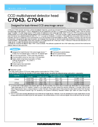 Datasheet C7044 manufacturer Hamamatsu