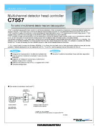 Datasheet C7557 manufacturer Hamamatsu