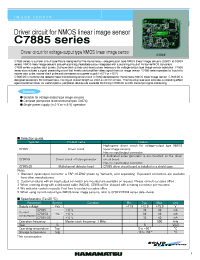 Datasheet C7885 manufacturer Hamamatsu