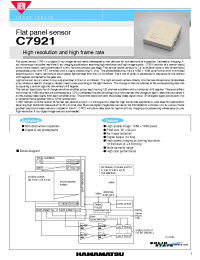 Datasheet C7921 manufacturer Hamamatsu