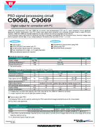 Datasheet C9069 manufacturer Hamamatsu