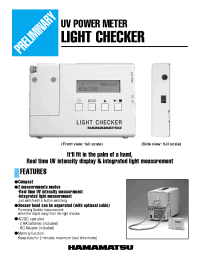 Datasheet C9115 manufacturer Hamamatsu