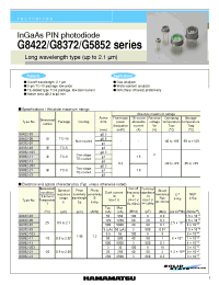 Datasheet G5852-21 manufacturer Hamamatsu