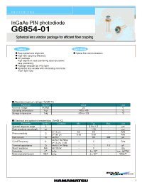 Datasheet G6854-01 производства Hamamatsu