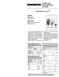 Datasheet G7096-02 manufacturer Hamamatsu