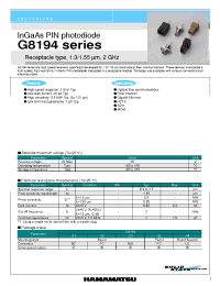 Datasheet G8194-32 manufacturer Hamamatsu