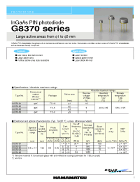 Datasheet G8370-02 производства Hamamatsu