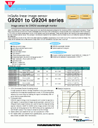 Datasheet G9201 manufacturer Hamamatsu
