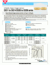 Datasheet G9205-256W manufacturer Hamamatsu