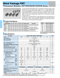 Datasheet H5773-03 manufacturer Hamamatsu