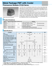 Datasheet H7422-40P manufacturer Hamamatsu