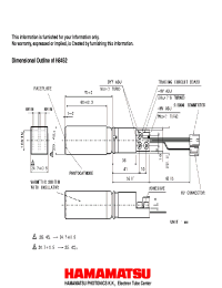 Datasheet H8452 manufacturer Hamamatsu