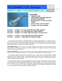 Datasheet HC125-02 manufacturer Hamamatsu