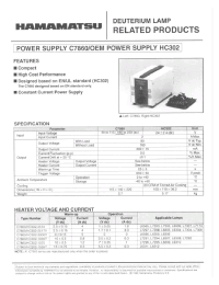 Datasheet HC302-1035 manufacturer Hamamatsu