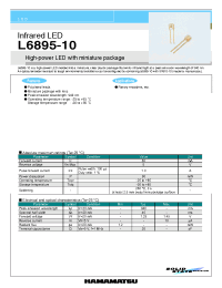 Datasheet L6895-10 manufacturer Hamamatsu