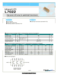 Datasheet L7022 manufacturer Hamamatsu