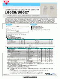 Datasheet L8628_S8627 manufacturer Hamamatsu