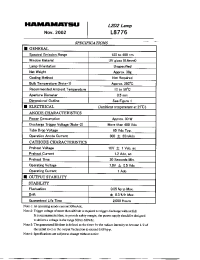 Datasheet L8776 manufacturer Hamamatsu