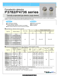 Datasheet P4736 manufacturer Hamamatsu