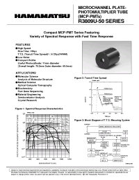 Datasheet R3809U-52 manufacturer Hamamatsu